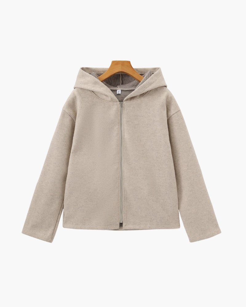 Marlow — Chaqueta de lana con cremallera