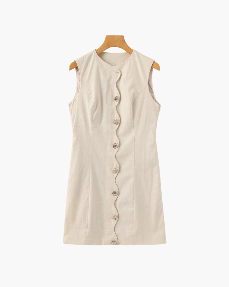 Shellie — Vestido corto sin mangas