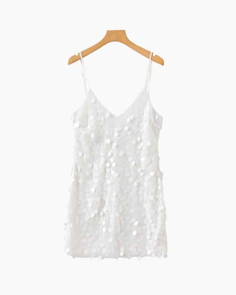Vestido corto de lentejuelas