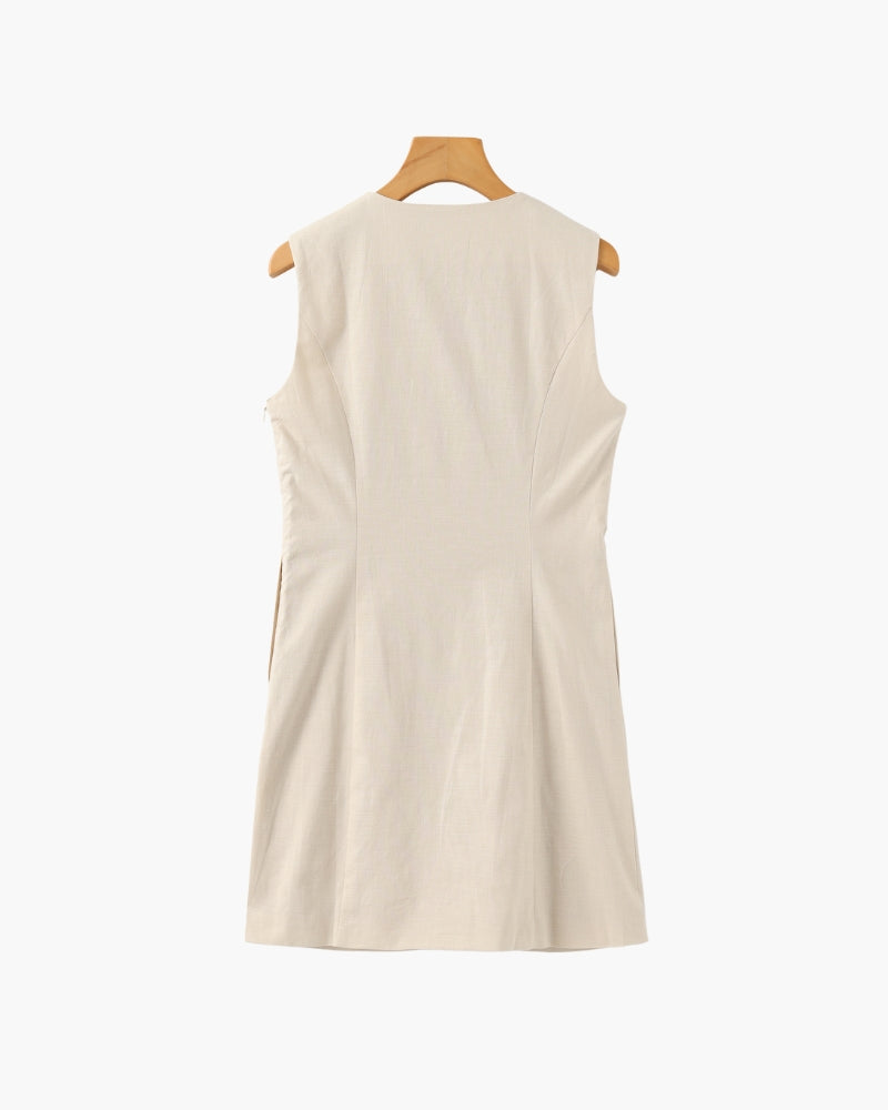 Shellie — Vestido corto sin mangas