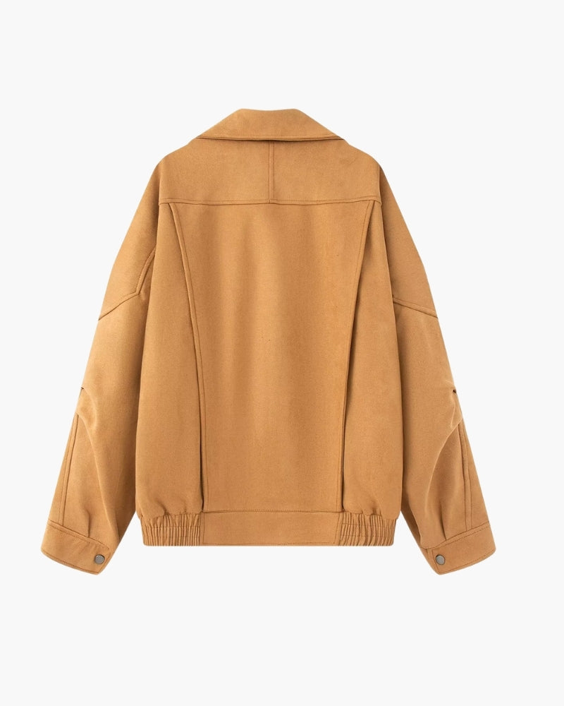 Chaqueta de efecto ante