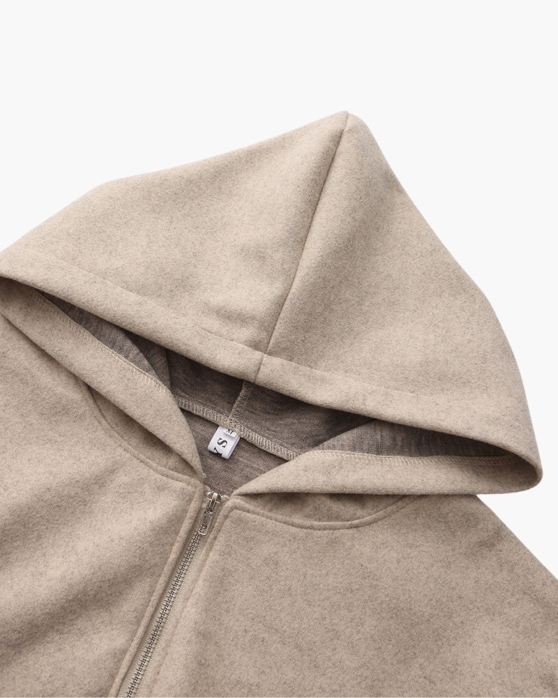 Marlow — Chaqueta de lana con cremallera