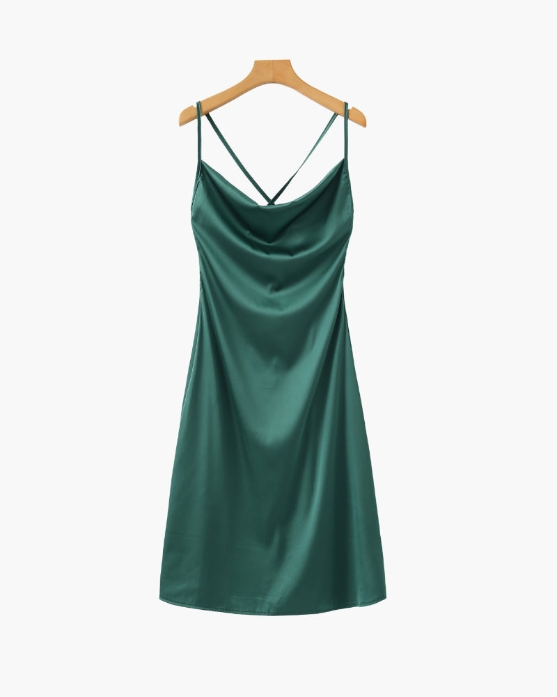 Vestido lencero de seda