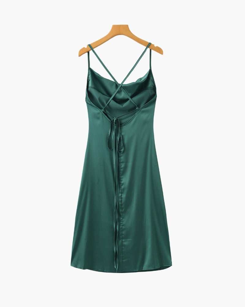 Vestido lencero de seda
