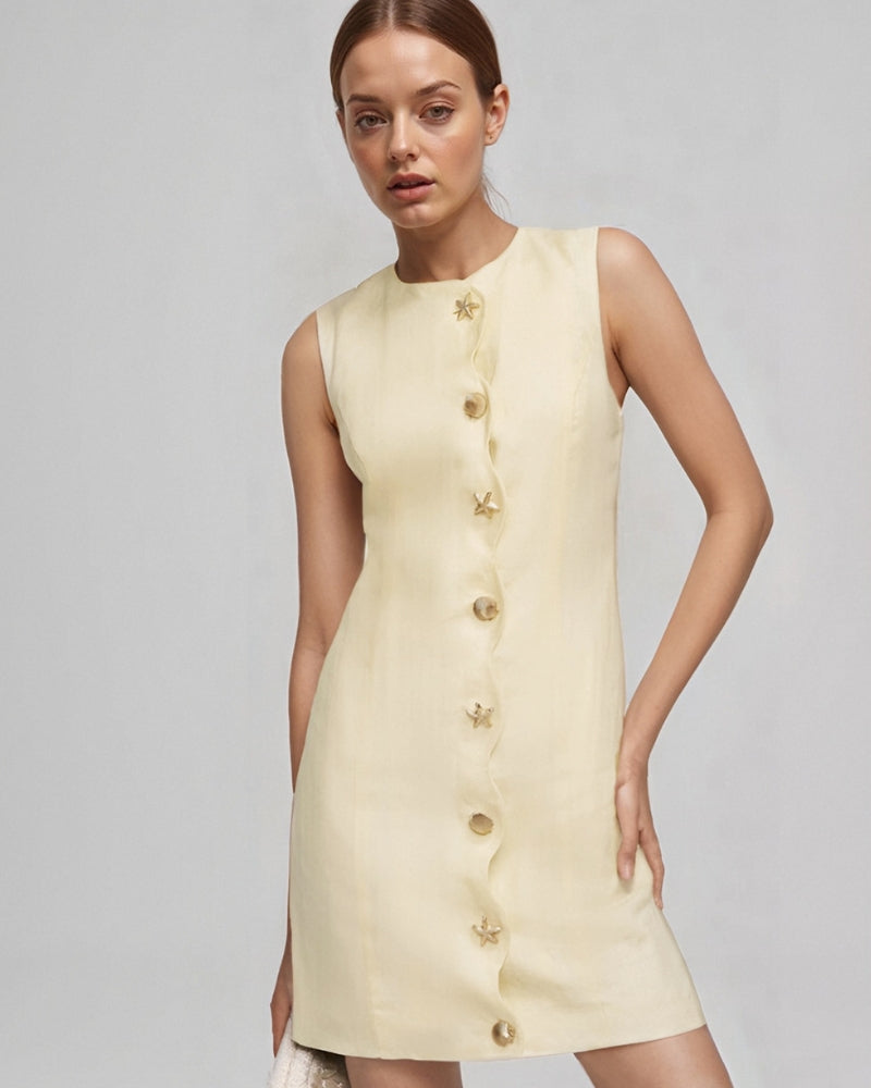 Shellie — Vestido corto sin mangas