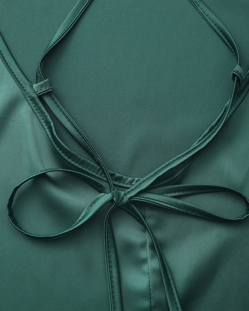 Vestido lencero de seda