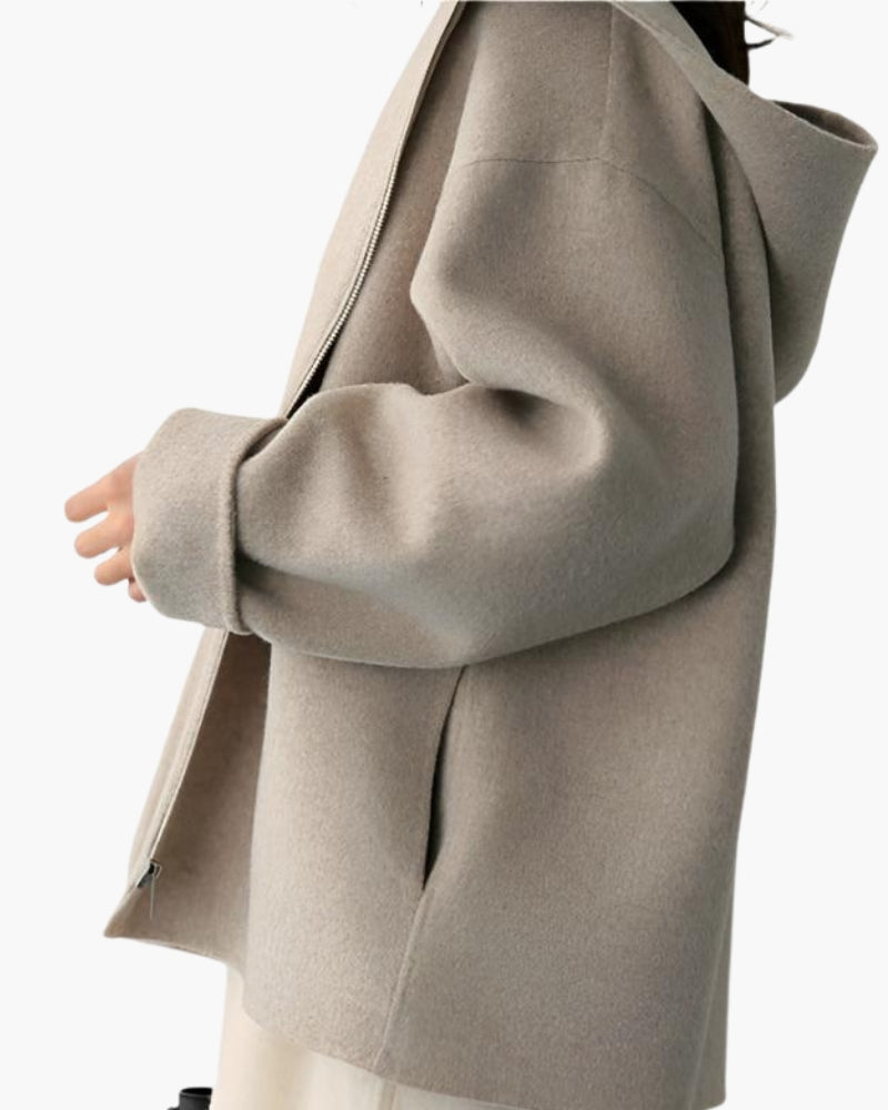 Marlow — Chaqueta de lana con cremallera